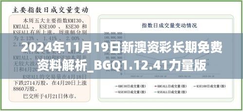 2024年11月19日新澳资彩长期免费资料解析_BGQ1.12.41力量版