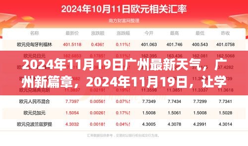 广州新篇章，学习之光照亮天气的阴霾，广州最新天气预报（2024年11月19日）