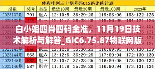 白小姐四肖四码全准，11月19日技术解析与解答_GIC6.75.87物联网版