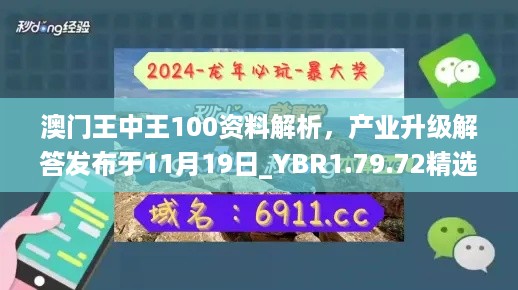 澳门王中王100资料解析，产业升级解答发布于11月19日_YBR1.79.72精选版