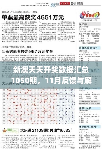 新澳天天开奖数据汇总1050期，11月反馈与解答实施_DEO6.79.54启动版