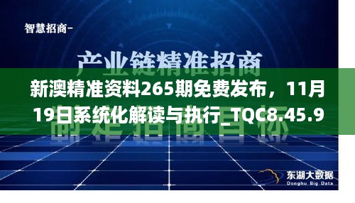 新澳精准资料265期免费发布，11月19日系统化解读与执行_TQC8.45.96模块版