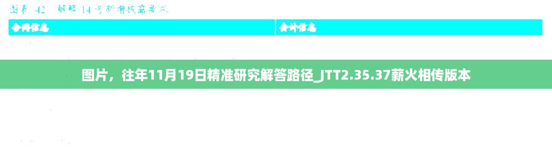 图片，往年11月19日精准研究解答路径_JTT2.35.37薪火相传版本