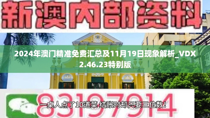 2024年澳门精准免费汇总及11月19日现象解析_VDX2.46.23特别版