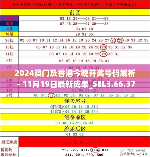 2024澳门及香港今晚开奖号码解析 - 11月19日最新成果_SEL3.66.37语音版