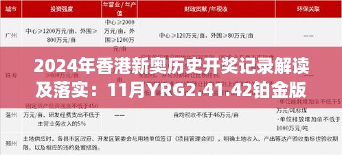 2024年香港新奥历史开奖记录解读及落实：11月YRG2.41.42铂金版