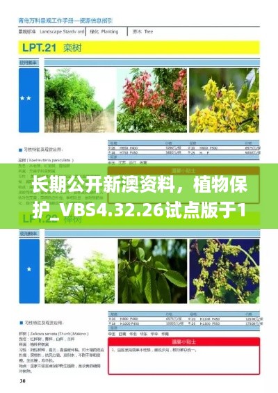 长期公开新澳资料，植物保护_VBS4.32.26试点版于11月免费上线