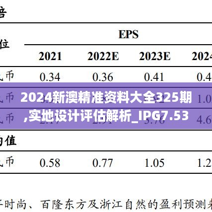 2024新澳精准资料大全325期,实地设计评估解析_IPG7.53.30限量版