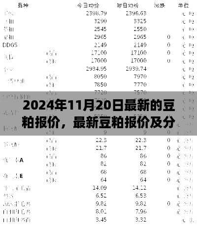 最新豆粕报价及分析，以2024年11月20日市场为例