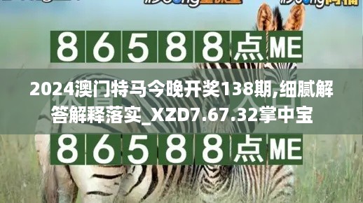 2024澳门特马今晚开奖138期,细腻解答解释落实_XZD7.67.32掌中宝