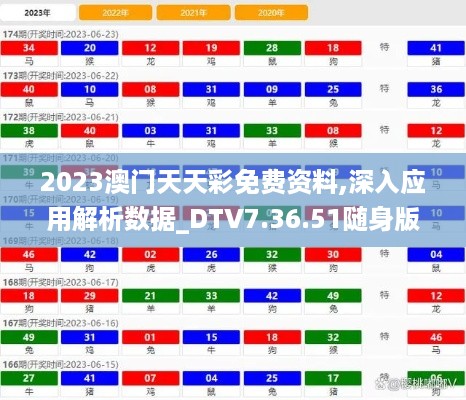 2023澳门天天彩免费资料,深入应用解析数据_DTV7.36.51随身版