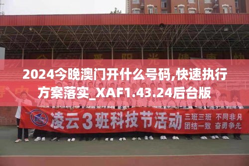 2024今晚澳门开什么号码,快速执行方案落实_XAF1.43.24后台版