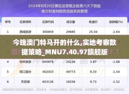 今晚澳门特马开的什么,实地考察数据策略_MNU7.40.97旗舰版