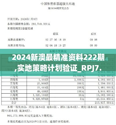 2024新澳最精准资料222期,实地策略计划验证_RPJ7.28.44史诗版