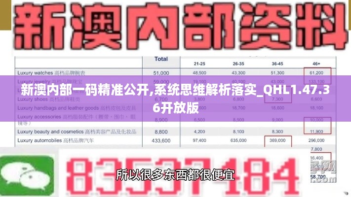 新澳内部一码精准公开,系统思维解析落实_QHL1.47.36开放版