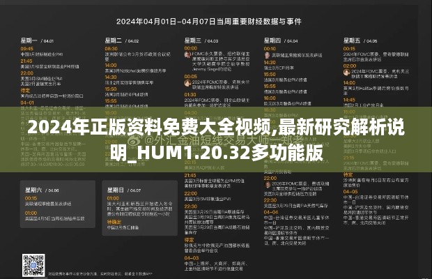 2024年正版资料免费大全视频,最新研究解析说明_HUM1.20.32多功能版