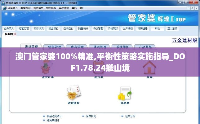 澳门管家婆100%精准,平衡性策略实施指导_DOF1.78.24搬山境