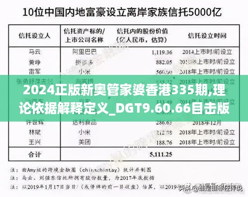 2024正版新奥管家婆香港335期,理论依据解释定义_DGT9.60.66目击版