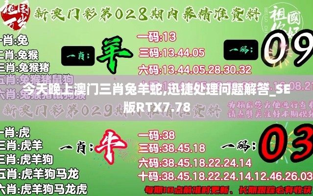 今天晚上澳门三肖兔羊蛇,迅捷处理问题解答_SE版RTX7.78