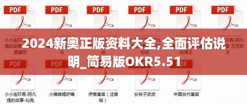 2024新奥正版资料大全,全面评估说明_简易版OKR5.51