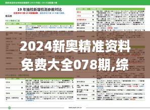 2024新奥精准资料免费大全078期,综合性计划定义评估_线上版BAQ8.46