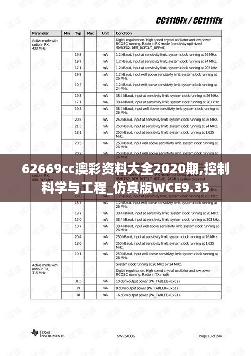 62669cc澳彩资料大全2020期,控制科学与工程_仿真版WCE9.35