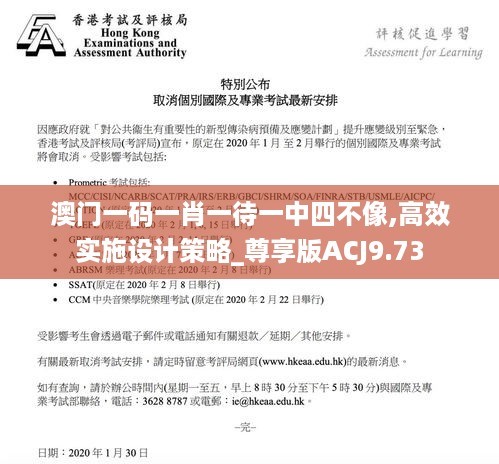 澳门一码一肖一待一中四不像,高效实施设计策略_尊享版ACJ9.73