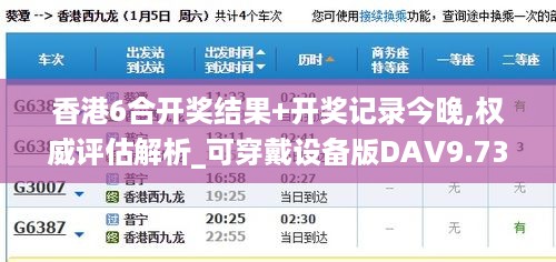 香港6合开奖结果+开奖记录今晚,权威评估解析_可穿戴设备版DAV9.73