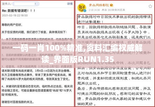 一码一肖100%精准,资料汇编权威解读_界面版RUN1.35