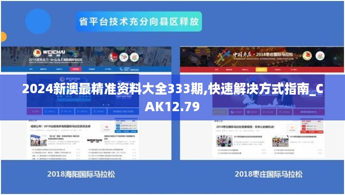 2024新澳最精准资料大全333期,快速解决方式指南_CAK12.79