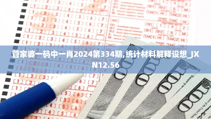 管家婆一码中一肖2024第334期,统计材料解释设想_JXN12.56