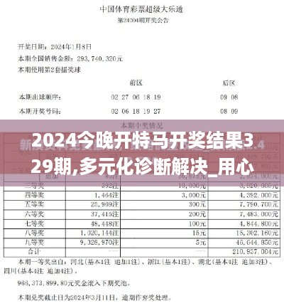 2024今晚开特马开奖结果329期,多元化诊断解决_用心版DVL11.41