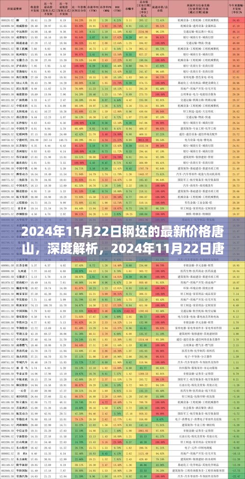 2024年11月22日唐山钢坯最新价格深度解析及用户体验分享