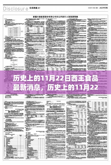 历史上的11月22日西王食品发展脉络全解析及最新消息汇总