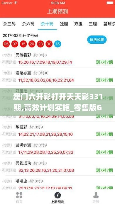 澳门六开彩打开天天彩331期,高效计划实施_零售版GVL11.54