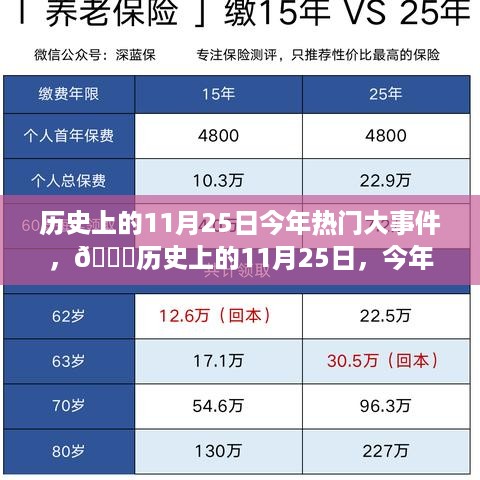 🌟历史上的11月25日，今年热门大事件回顾与一网打尽🔍💥