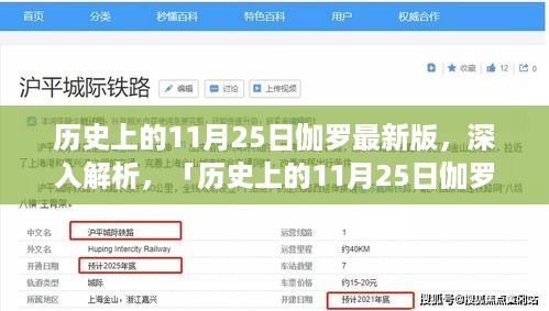 历史上的11月25日伽罗全面解析与最新版评测介绍