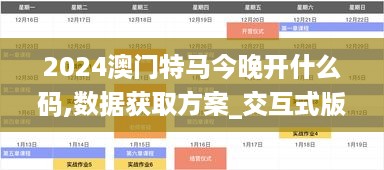 2024澳门特马今晚开什么码,数据获取方案_交互式版UDH16.74