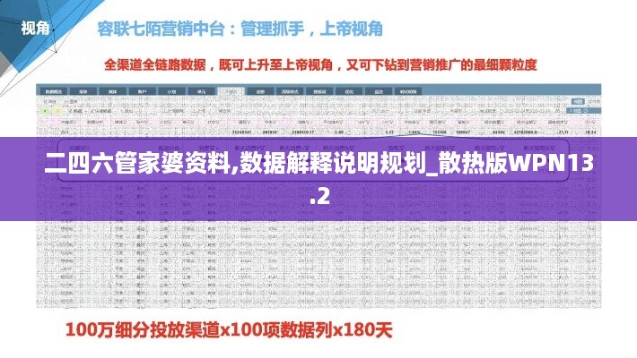 二四六管家婆资料,数据解释说明规划_散热版WPN13.2