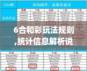 6合和彩玩法规则,统计信息解析说明_神秘版YYK13.10