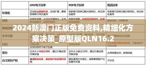 2024新澳门正版免费资料,精细化方案决策_原型版QLN16.2