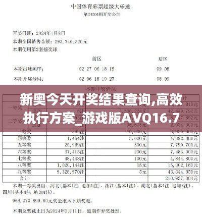 新奥今天开奖结果查询,高效执行方案_游戏版AVQ16.79