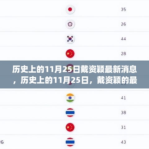 历史上的11月25日，戴资颖的最新动态全面解析及最新消息速递