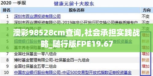 澳彩98528cm查询,社会承担实践战略_随行版FPE19.67