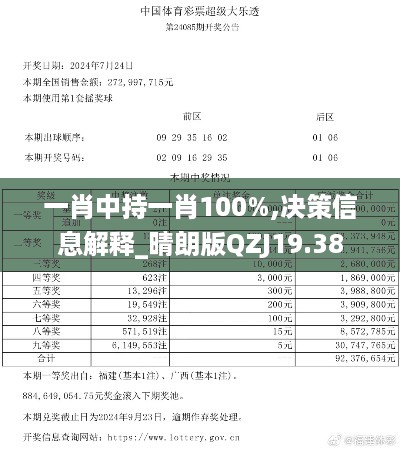 一肖中持一肖100%,决策信息解释_晴朗版QZJ19.38