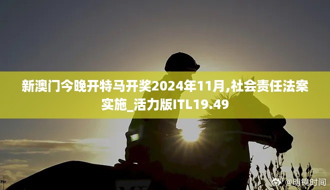 新澳门今晚开特马开奖2024年11月,社会责任法案实施_活力版ITL19.49