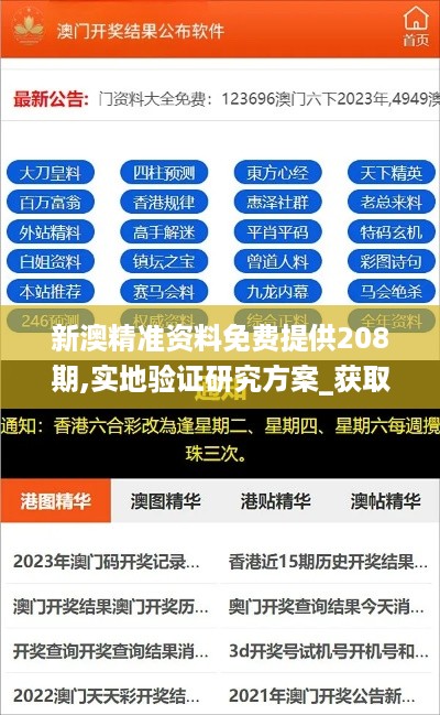 新澳精准资料免费提供208期,实地验证研究方案_获取版XXQ19.99