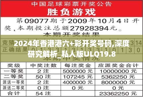 2024年香港港六+彩开奖号码,深度研究解析_私人版ULQ19.8