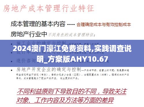 2024澳门濠江免费资料,实践调查说明_方案版AHY10.67