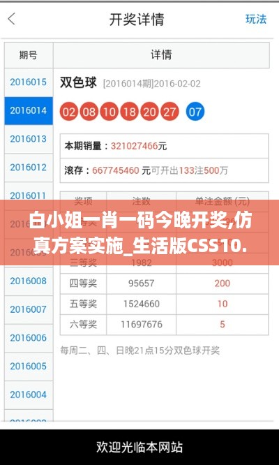 白小姐一肖一码今晚开奖,仿真方案实施_生活版CSS10.32